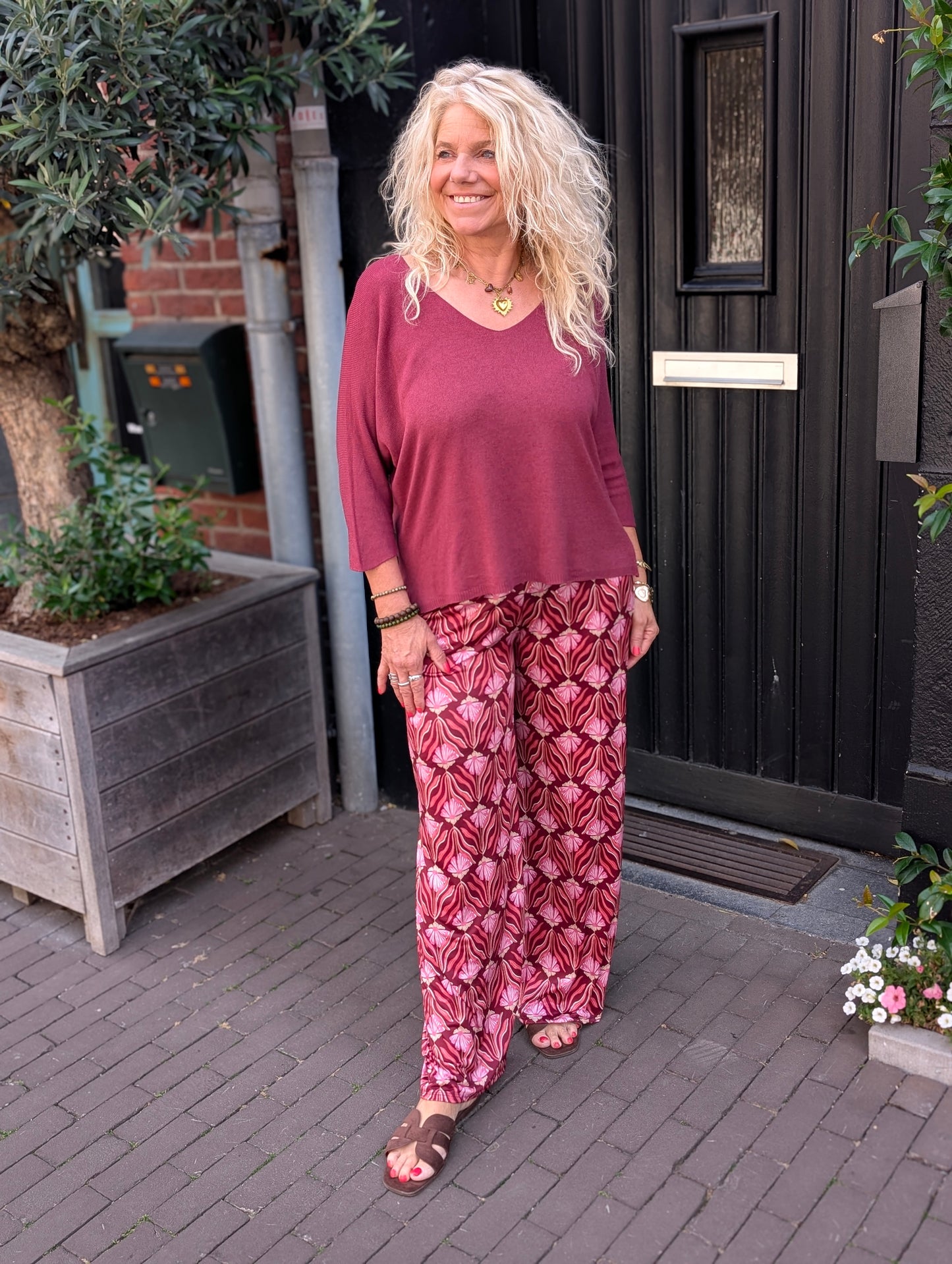 Sierra shirt - Wijn rood