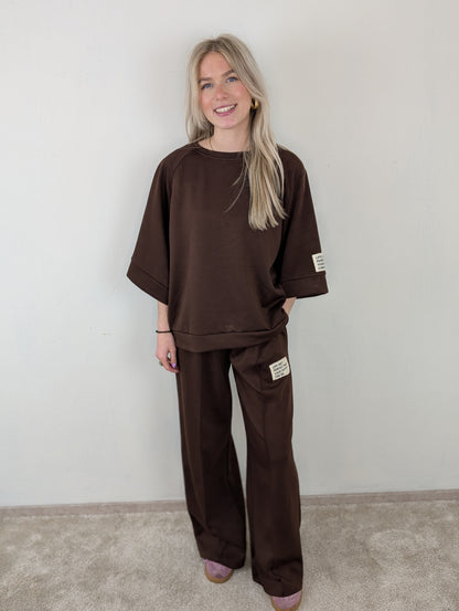 Pascal huispak shirt met broek - Bruin