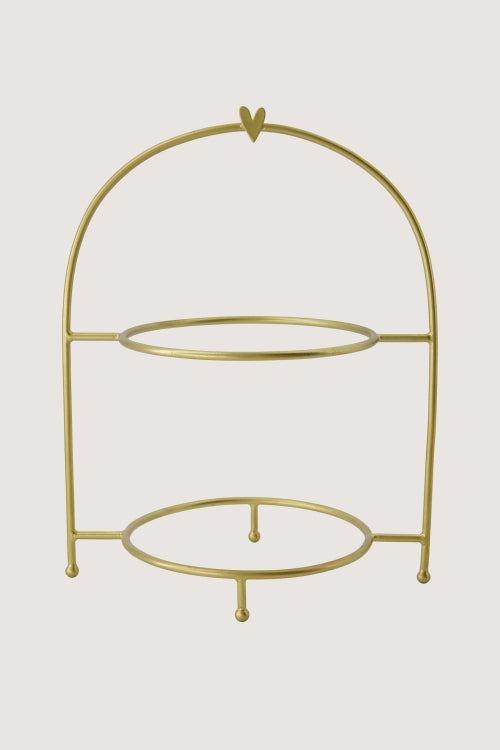 Zusss etagere metaal hartje - Goud