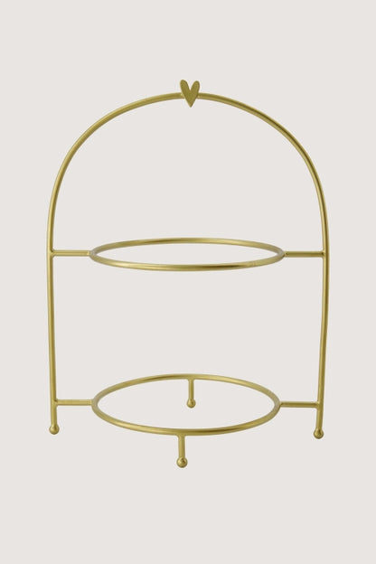 Zusss etagere metaal hartje - Goud