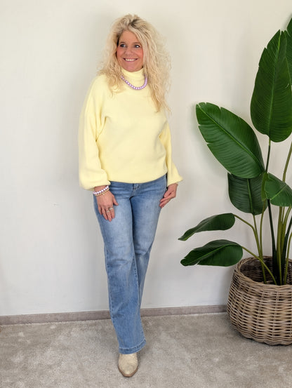 Louise sweater - Zacht geel