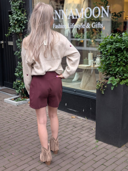 Skort Kimmy - Bordeauxrood
