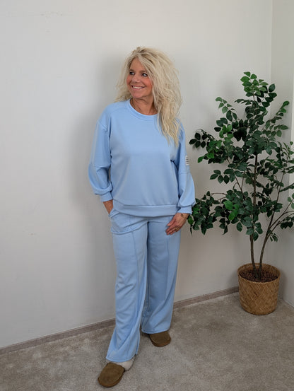 Su huispak trui met broek - Licht blauw
