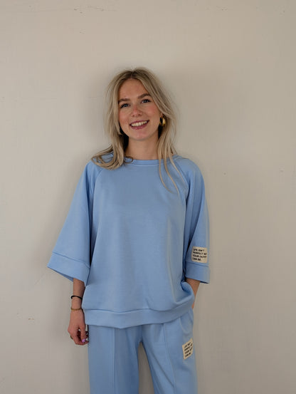 Pascal huispak shirt met broek - Licht blauw
