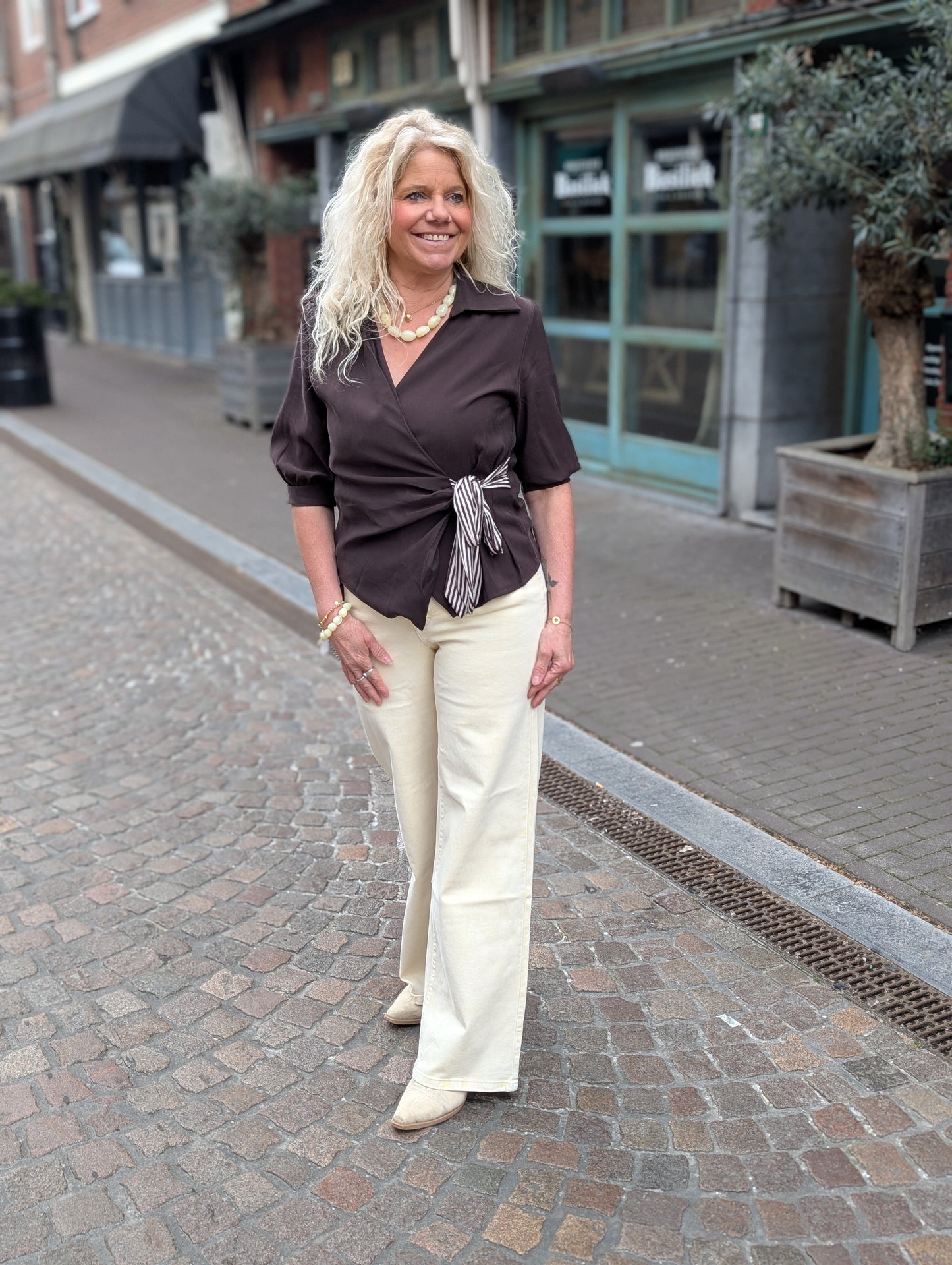 Laulia jeans - Boter geel