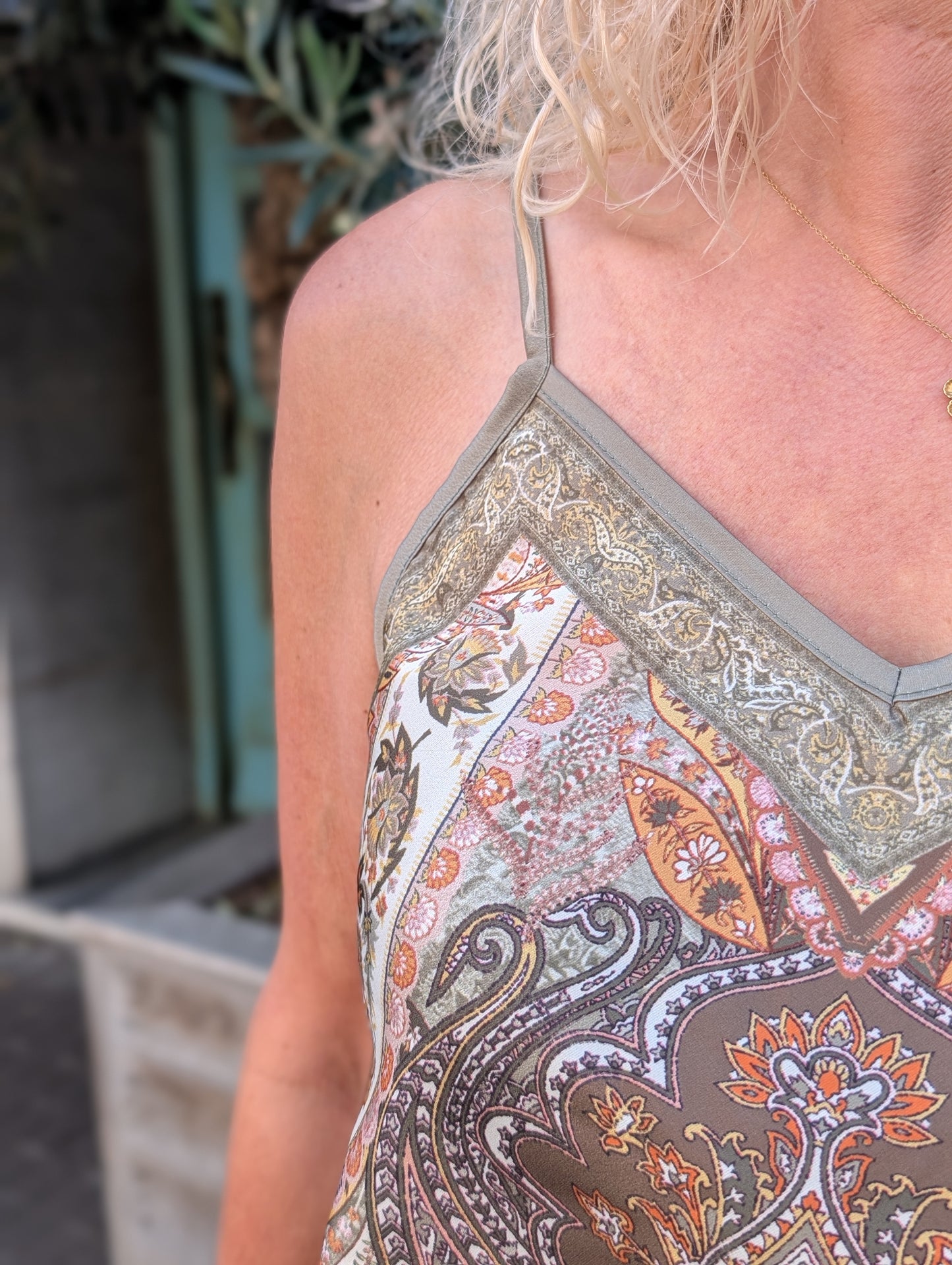 Mandala top - Pistache