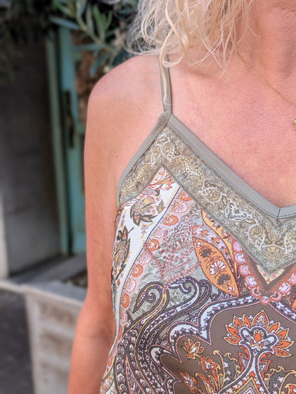 Mandala top - Pistache