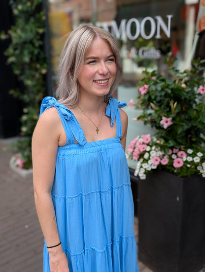 Bahama boho jurk - Blauw