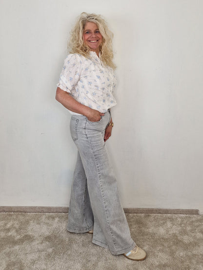 JEWELLY Super flared jeans Kate - Grey