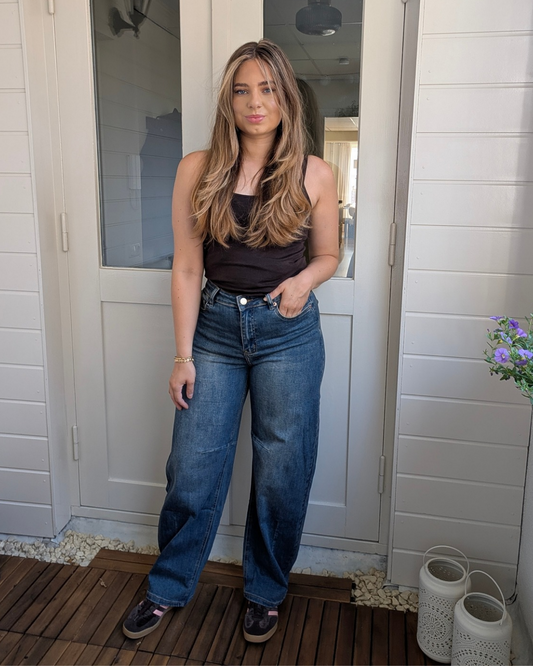 Jewelly Balloon jeans - Blue Washed