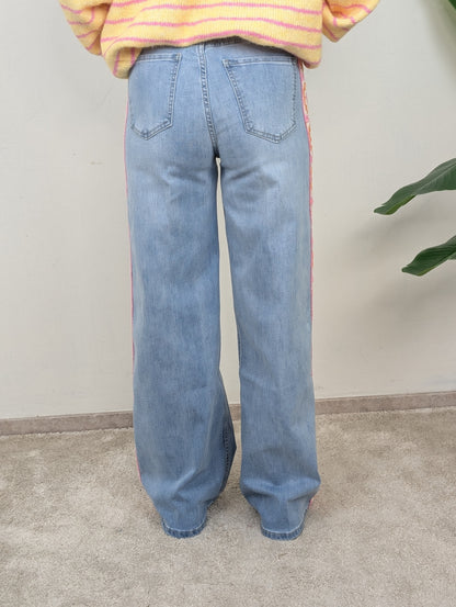 Retro crochet jeans - Jeans blauw