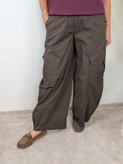 Thara trendy Cargo Broek - Bruin
