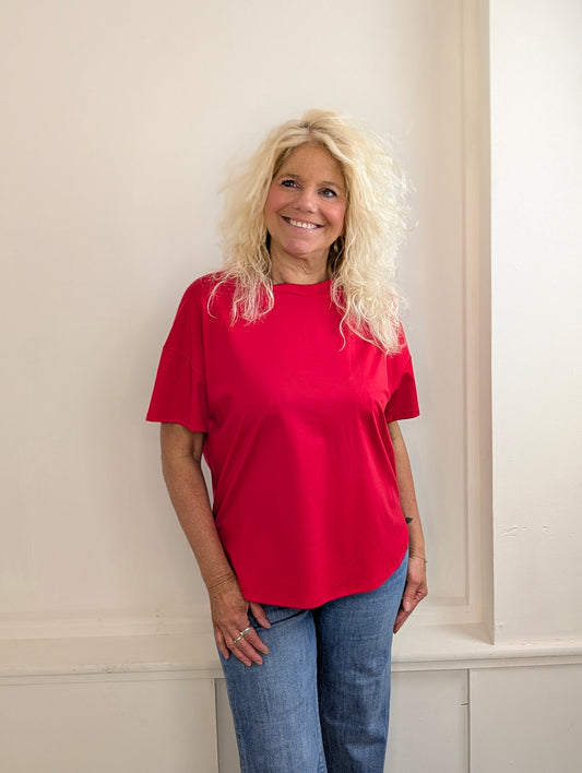 Basis shirt Yvet - Rood