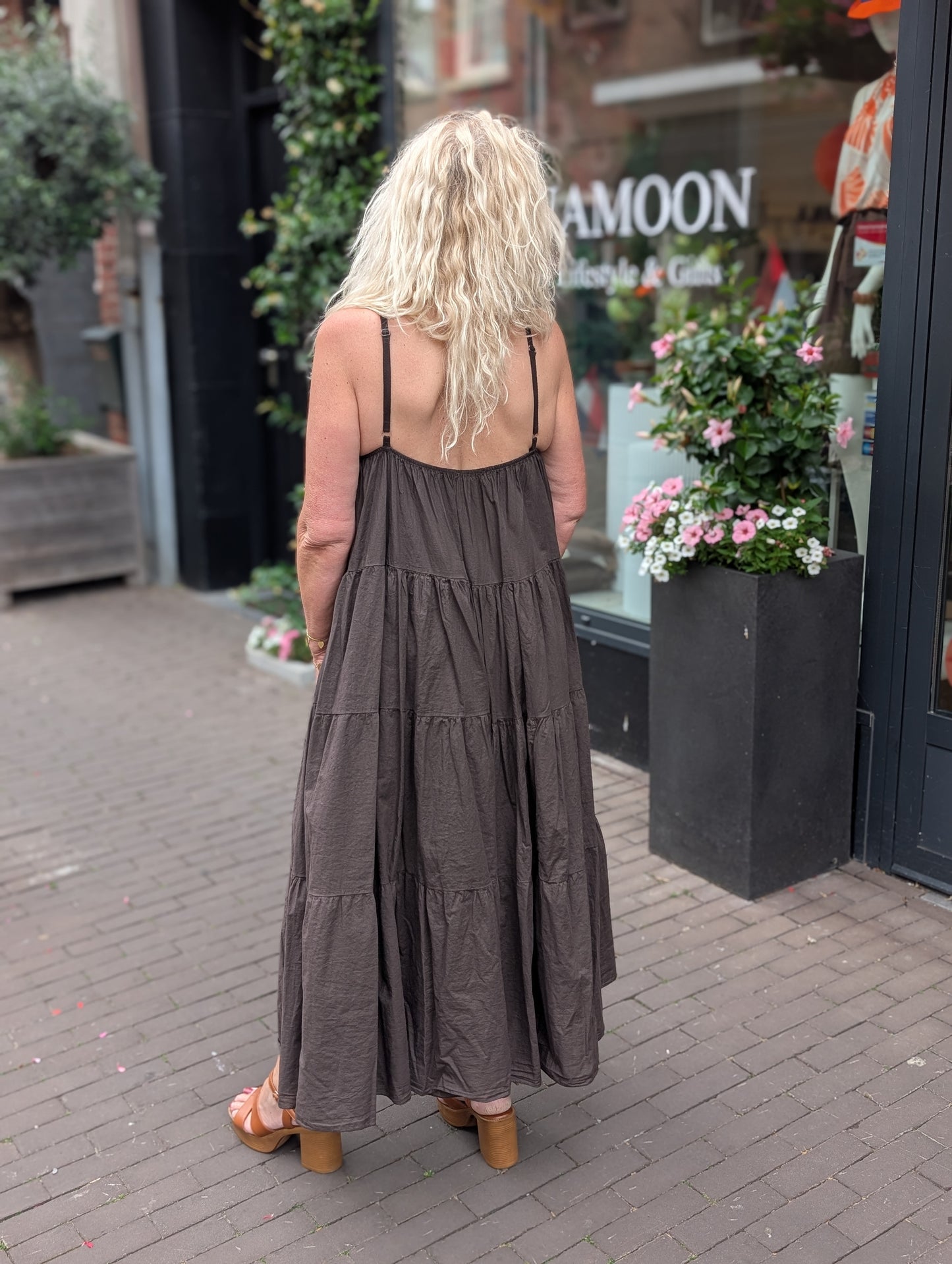 Summer Breeze Maxi Jurk - Bruin