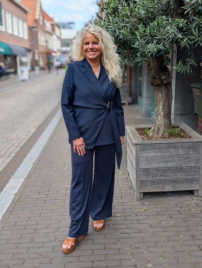 Overslag blazer Yara - Donkerblauw