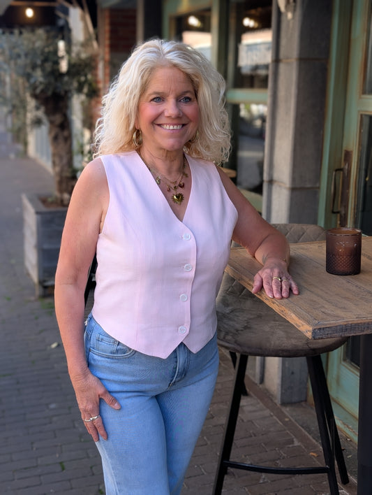 Laila gilet - Roze