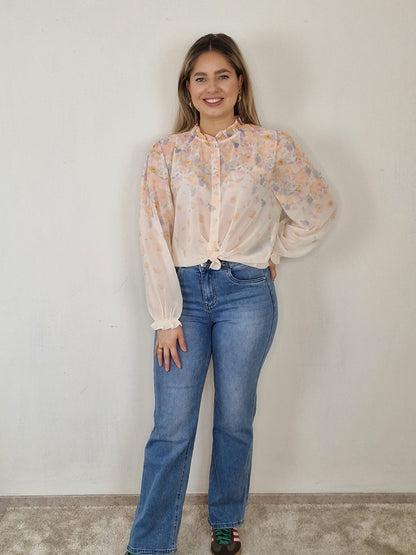 Nova flower blouse - Pastel