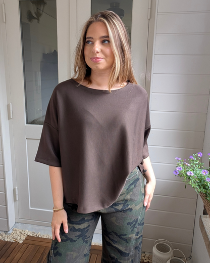 Oversized shirt Evy - Bruin