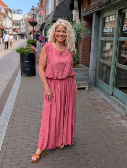 Babs top met elastiek - Blush