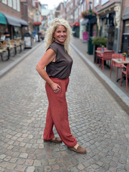 Bibara ballon broek - Brique