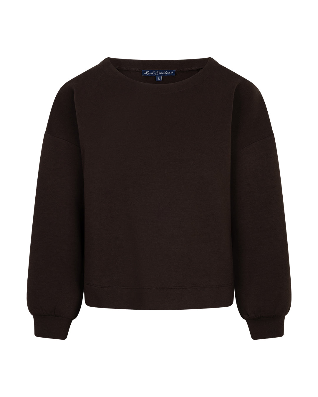 Red Button Skyler top long sleeves scuba - Espresso