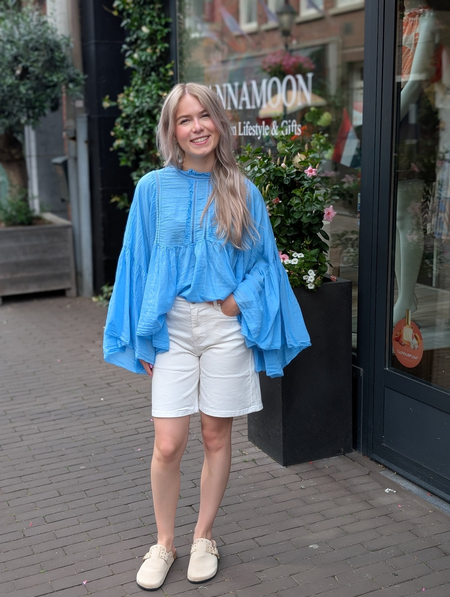 Boho Ibiza blouse - Blauw