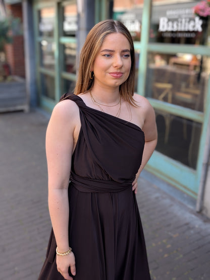 Lay wrap dress - Bruin