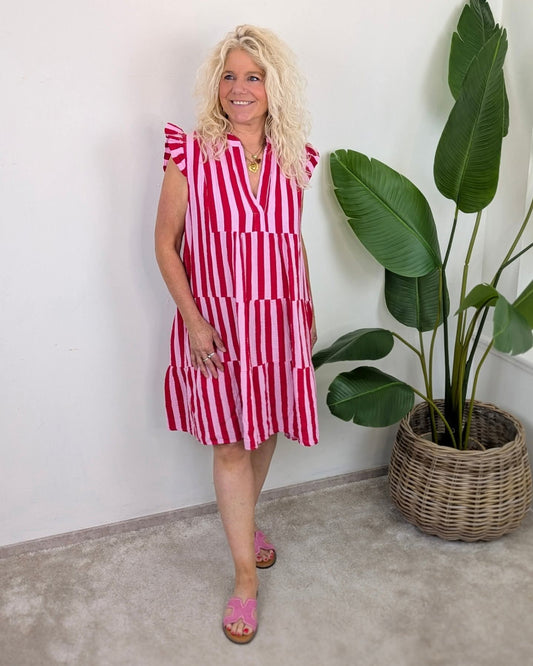 Summer dress - Roze/ rood