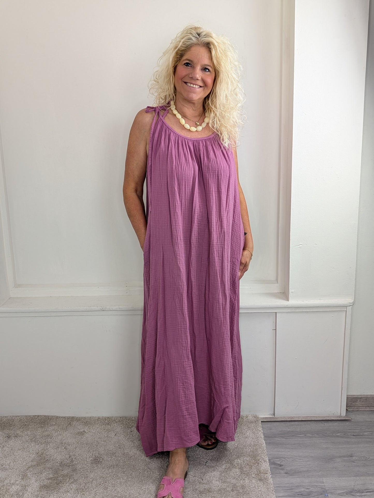 Mauda jurk - Oud roze