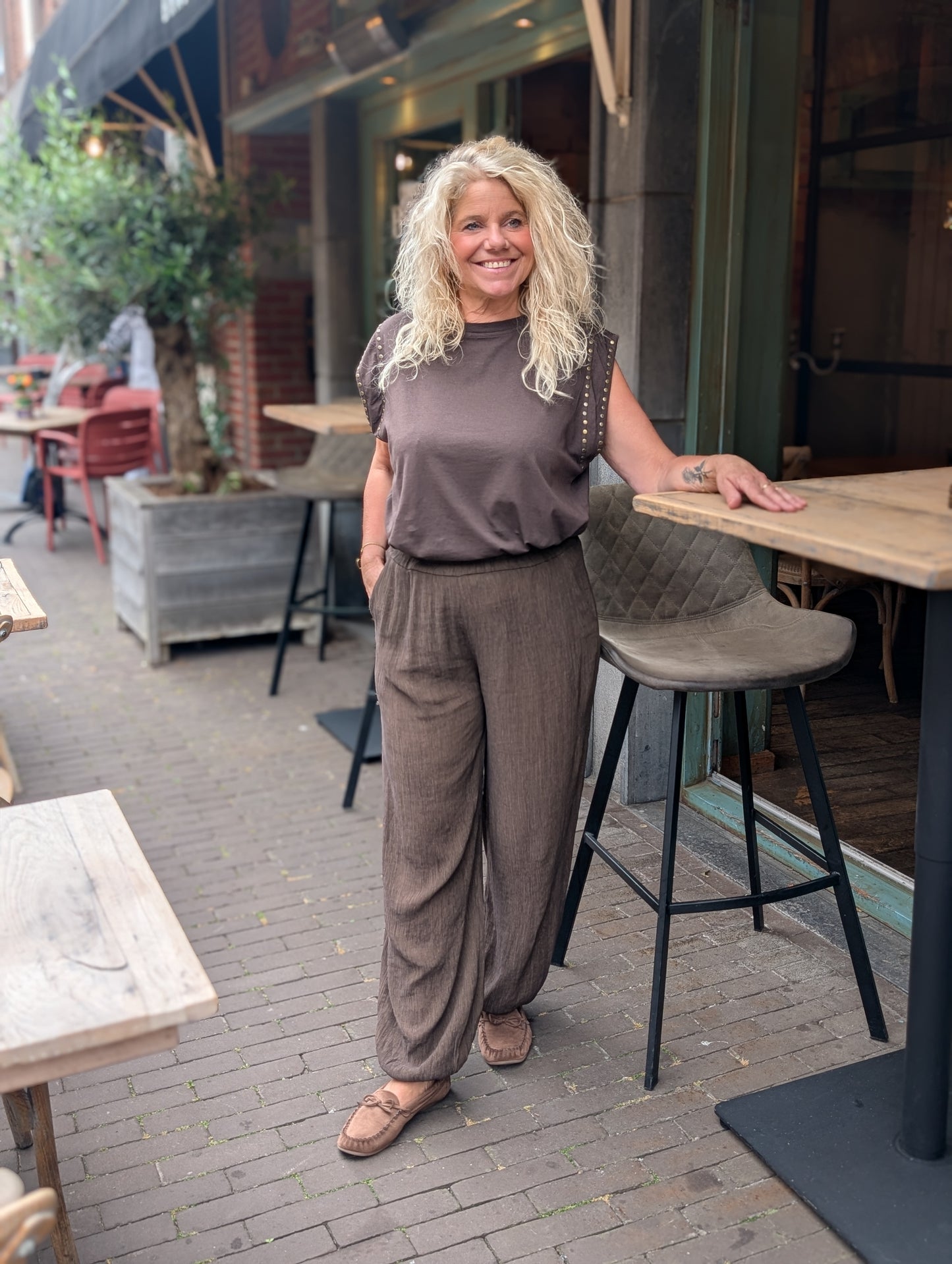 Bibara ballon broek - Bruin