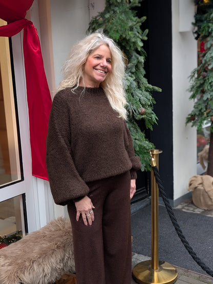 Gebreide trui Jip - Bruin