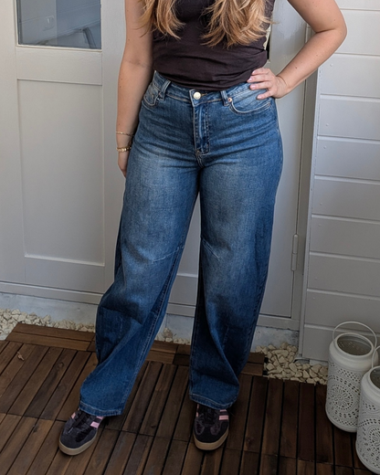 Jewelly Balloon jeans - Blue Washed