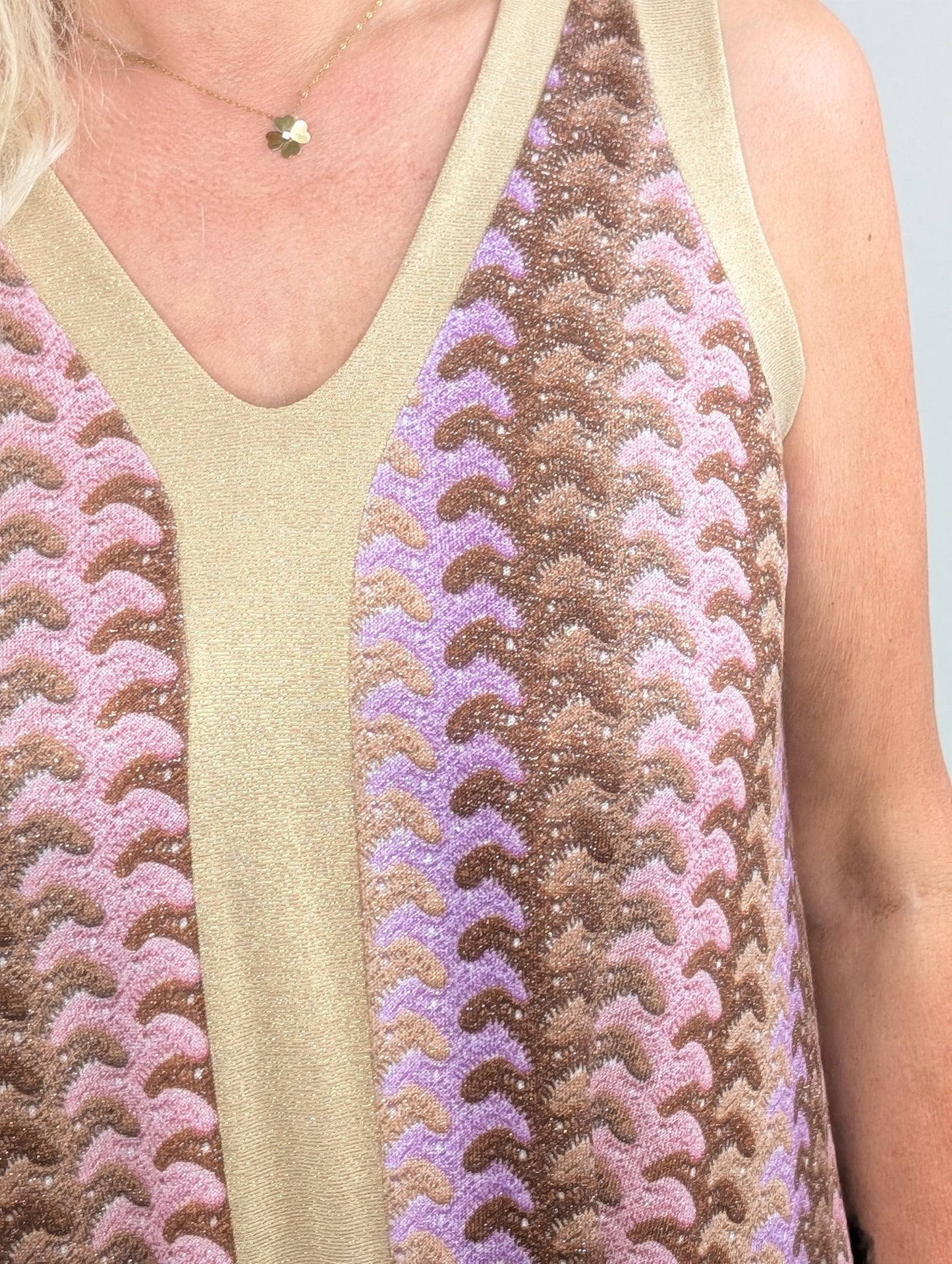Sunset Sorbet Glitter Dress - Lila Mix