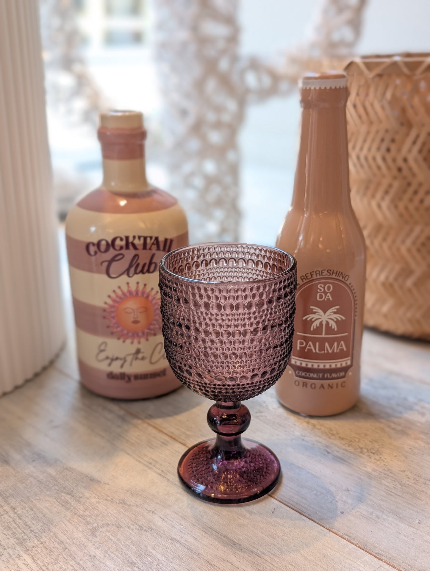 Cocktail club vaas - Creme / Lila