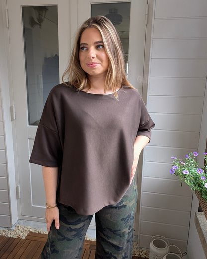 Oversized shirt Evy - Bruin