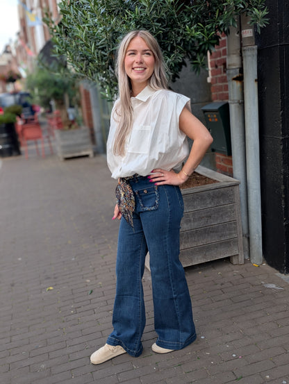 Zac & Zoe jeans met sjaal - Dark jeans