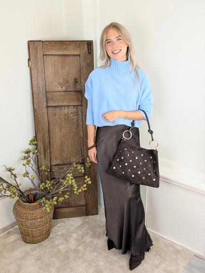 Norah tas studs - Donker bruin