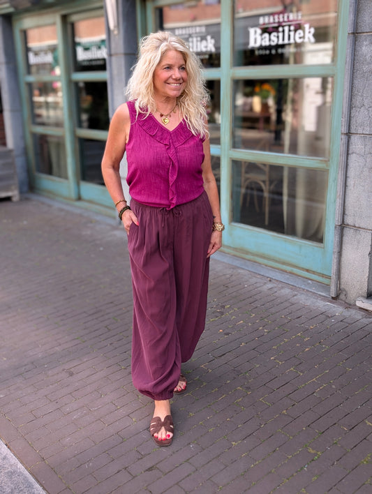 Maya ballon broek - Bordeaux rood