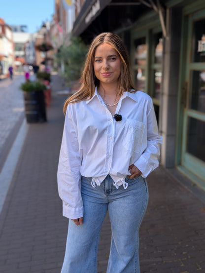 Knoop blouse Loeve - Wit
