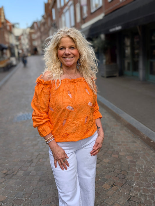 Boho blouse Lena - Oranje