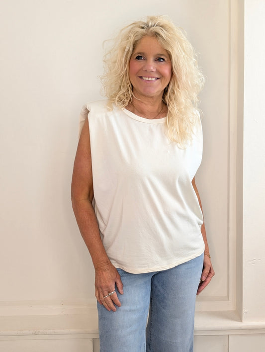 Padded top - Ecru