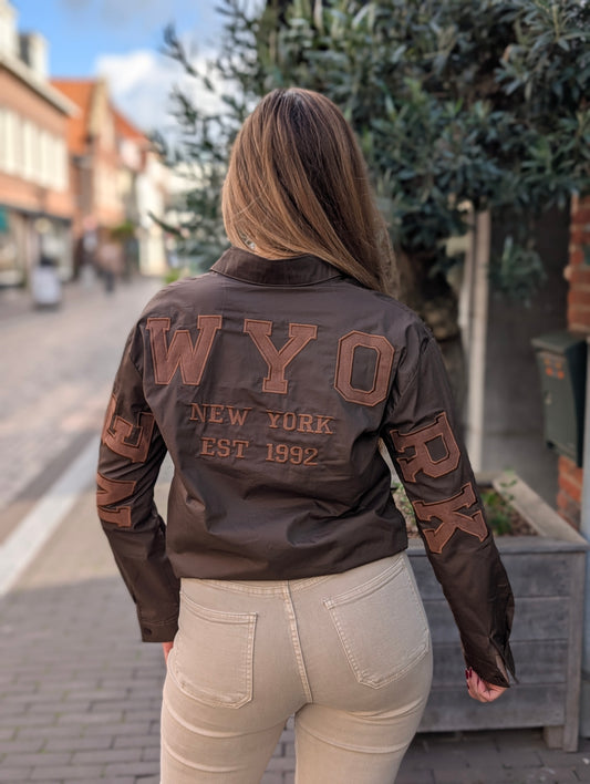 New York blouse - Donker bruin