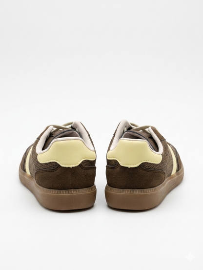 Retro Court Pro sneakers - Coffee/Yellow