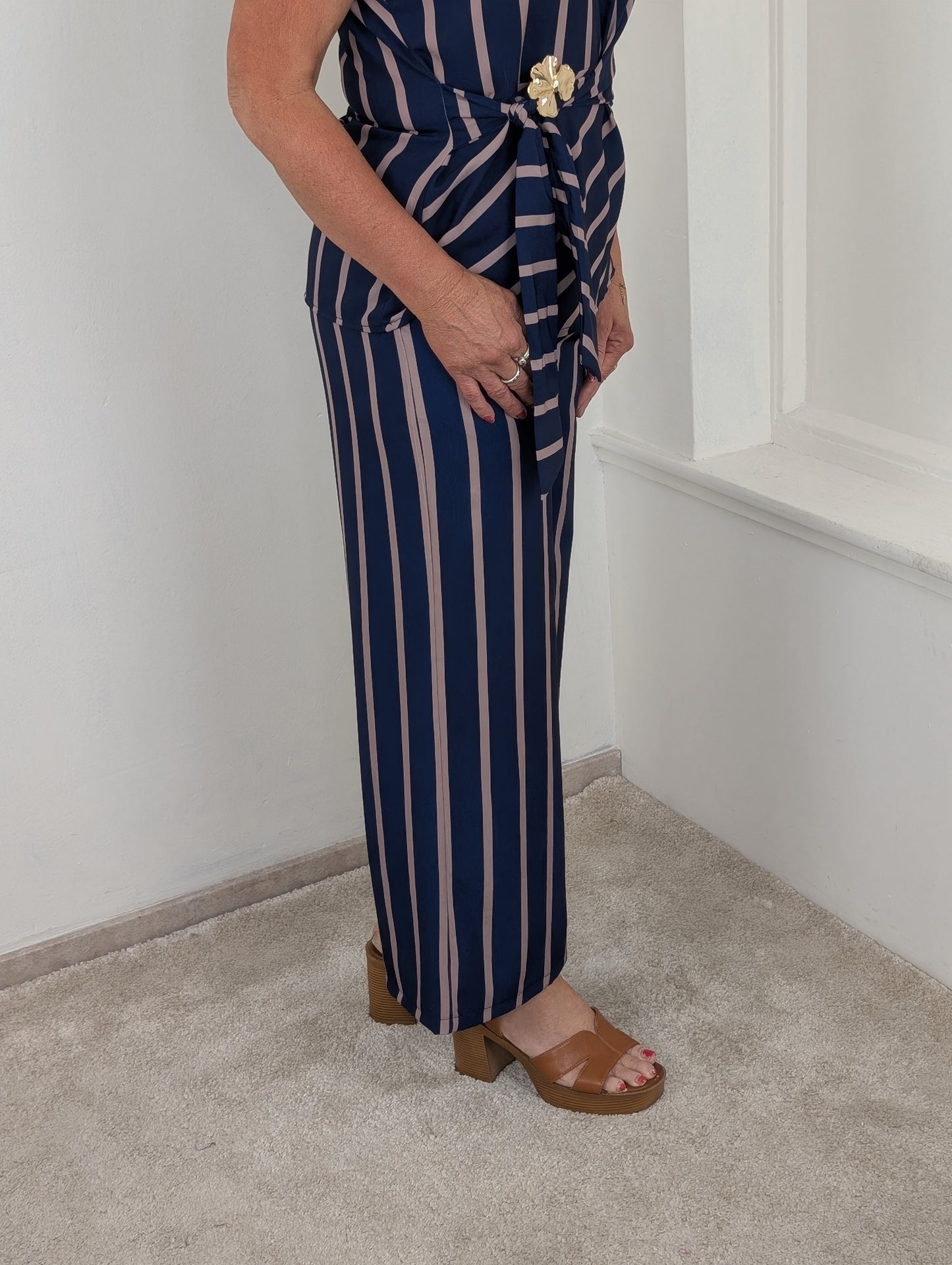 Monaco stripe set - Navy