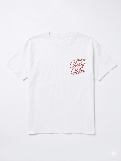 T-shirt Sweet Cherry Vibes – Disco Backprint