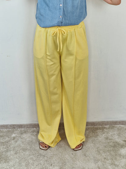 Lounge broek - Geel