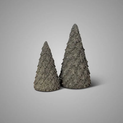BRYNXZ  X-Tree met bladeren Majestueus Vintage - Grijs    D.11-9 H.21-16