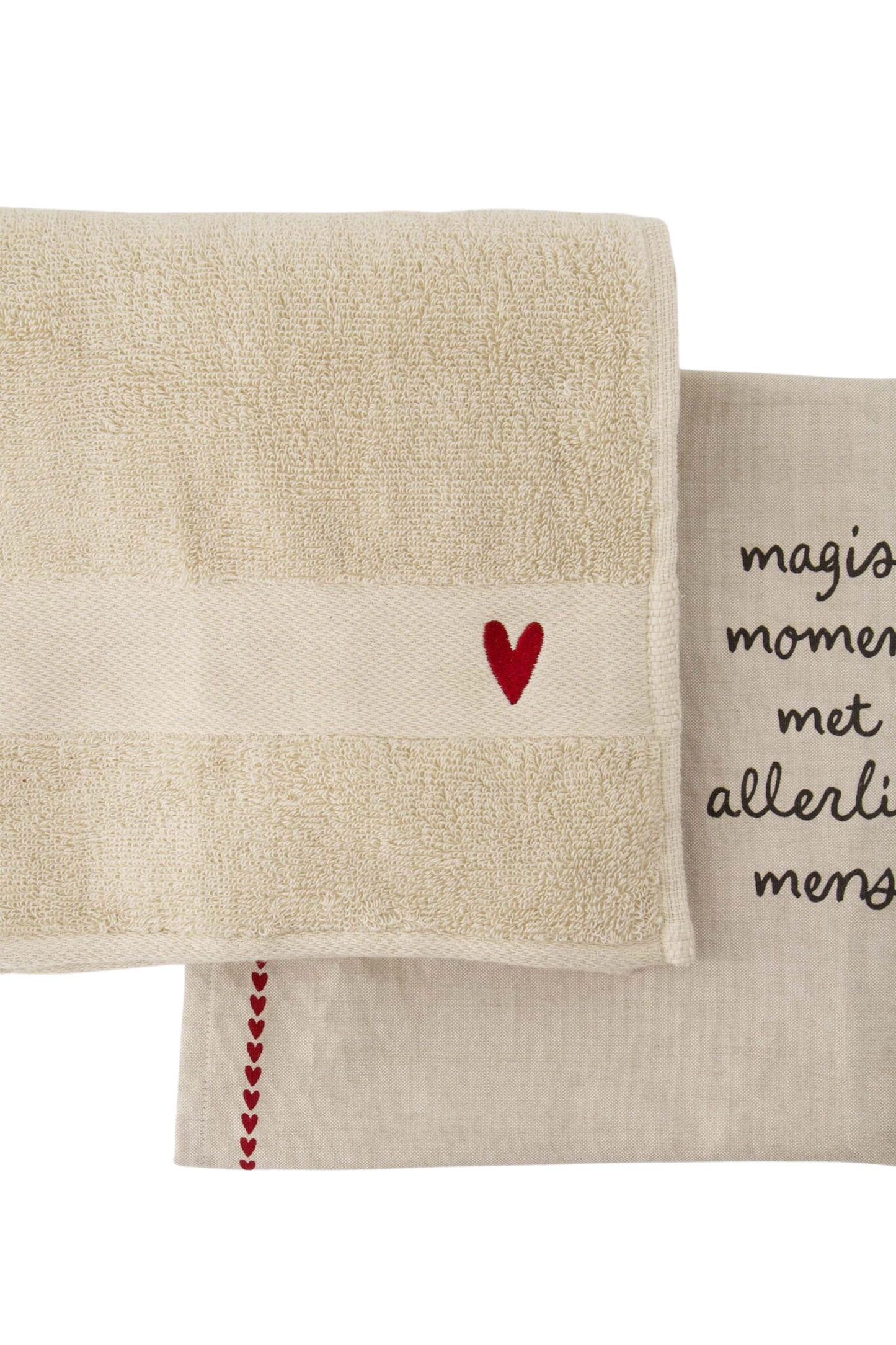 Zusss Keukenset magische momenten - Ecru/Rood