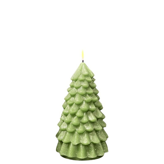 Led kaars christmas tree Groen- 10.5x19