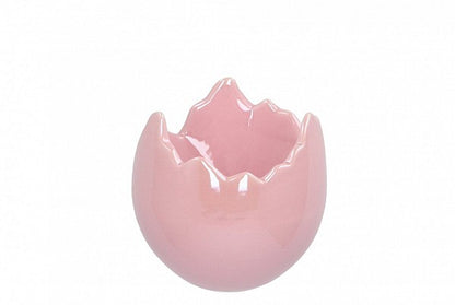 Easter egg pearl pink pot 10x10cm